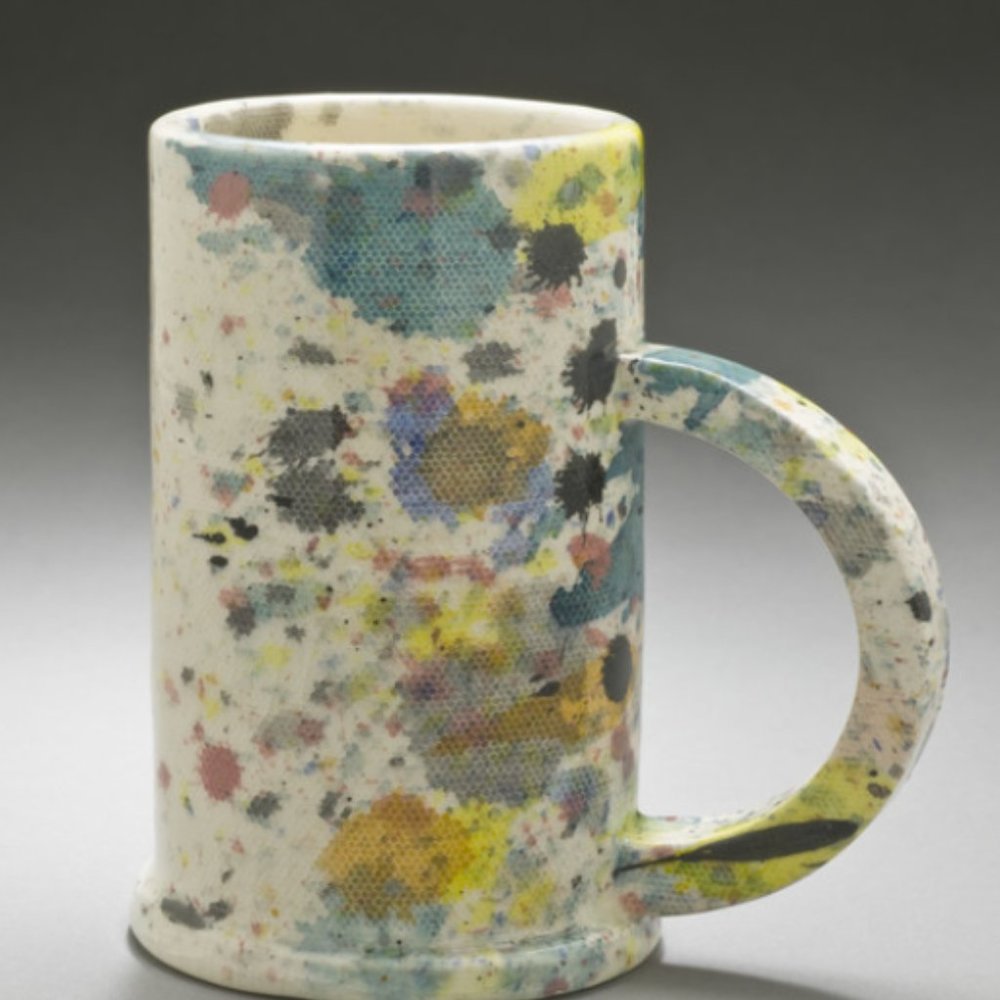 Original Peter Shire splatter mugs
